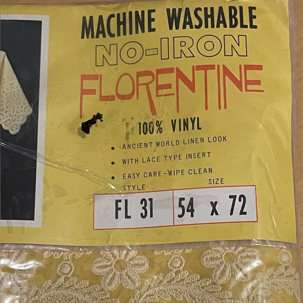 Vintage‎ Florentine Vinyl table cloth NEW